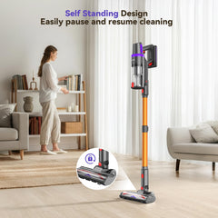 Pet hair cleaning with TechRise cordless vacuum