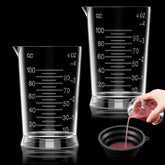 Teecyhooo hair dye measuring cups set of 2 transparent 4 oz