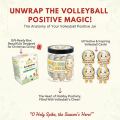 Volleyball gifts for teens and women in a jar packaging