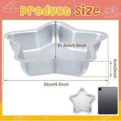 Teenyyou aluminum star pancake mold nonstick surface