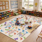 Teenyyou 5x3-3 ft classroom rug reading theme for group seating