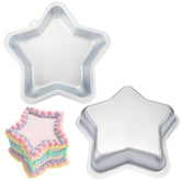 Teenyyou star shaped cake pan set 8 inch two piece aluminum nonstick
