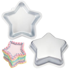 Teenyyou star shaped cake pan set 8 inch two piece aluminum nonstick
