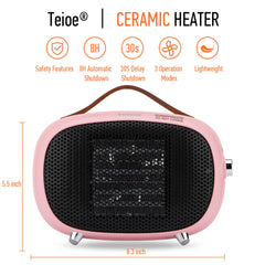 Teioe mini space heater 800W 400W safety features