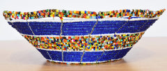 Tembo Crafts Africa beaded wire bowl handmade display
