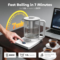 Kettle with temperature control and six presets