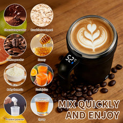 USB rechargeable coffee mug with detachable base