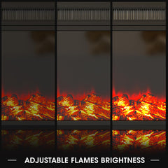led flame 3d technology for electric fireplace insert