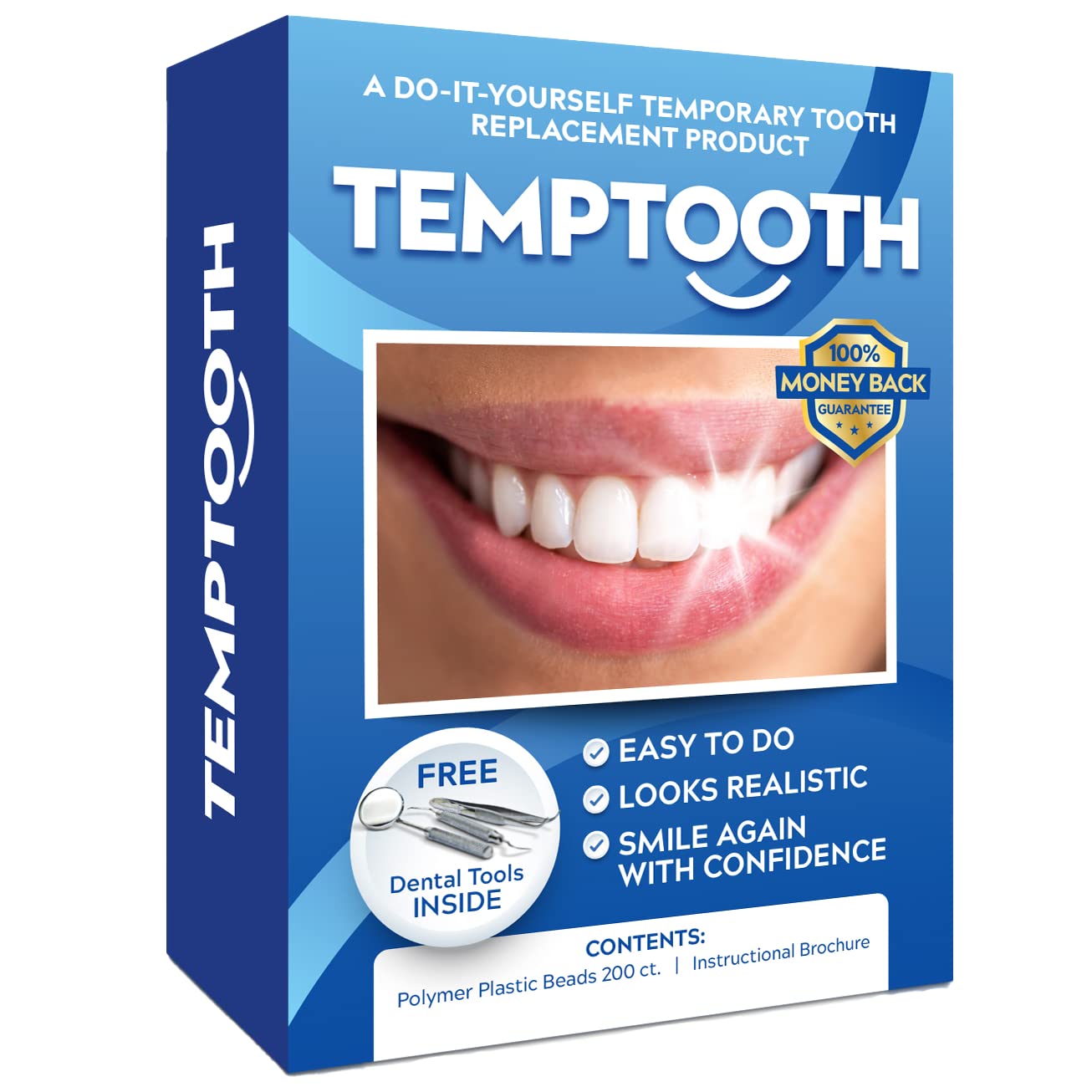 Temptooth DIY tooth replacement kit components