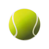 Tennis Ball Magnetic Decal 5 3/4 inch on locker surface