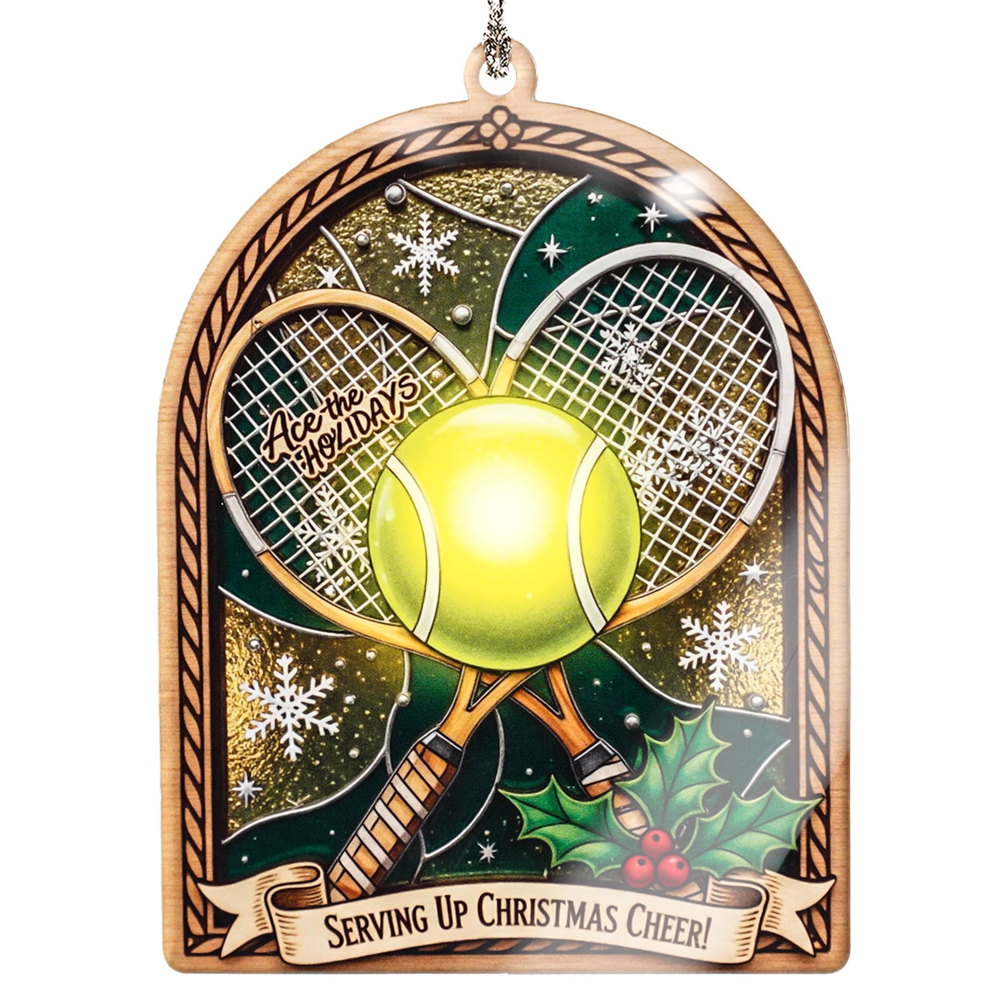 Tennis ornament by Ace The Holidays for Christmas tree