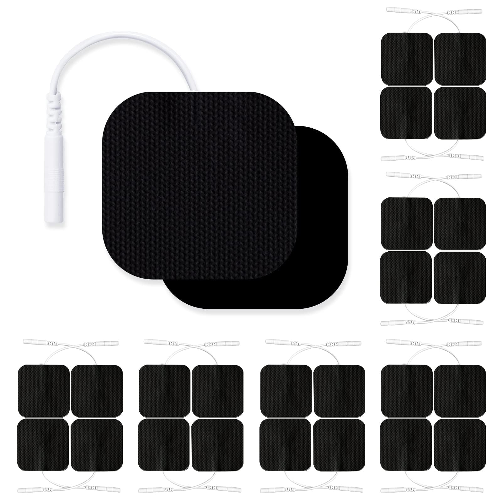 24 pack 2x2 inch tens unit pads black