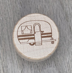 Camper design wine cork stopper for standard bottles