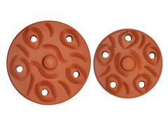 Handmade unglazed terracotta plate for dolma and warak enab