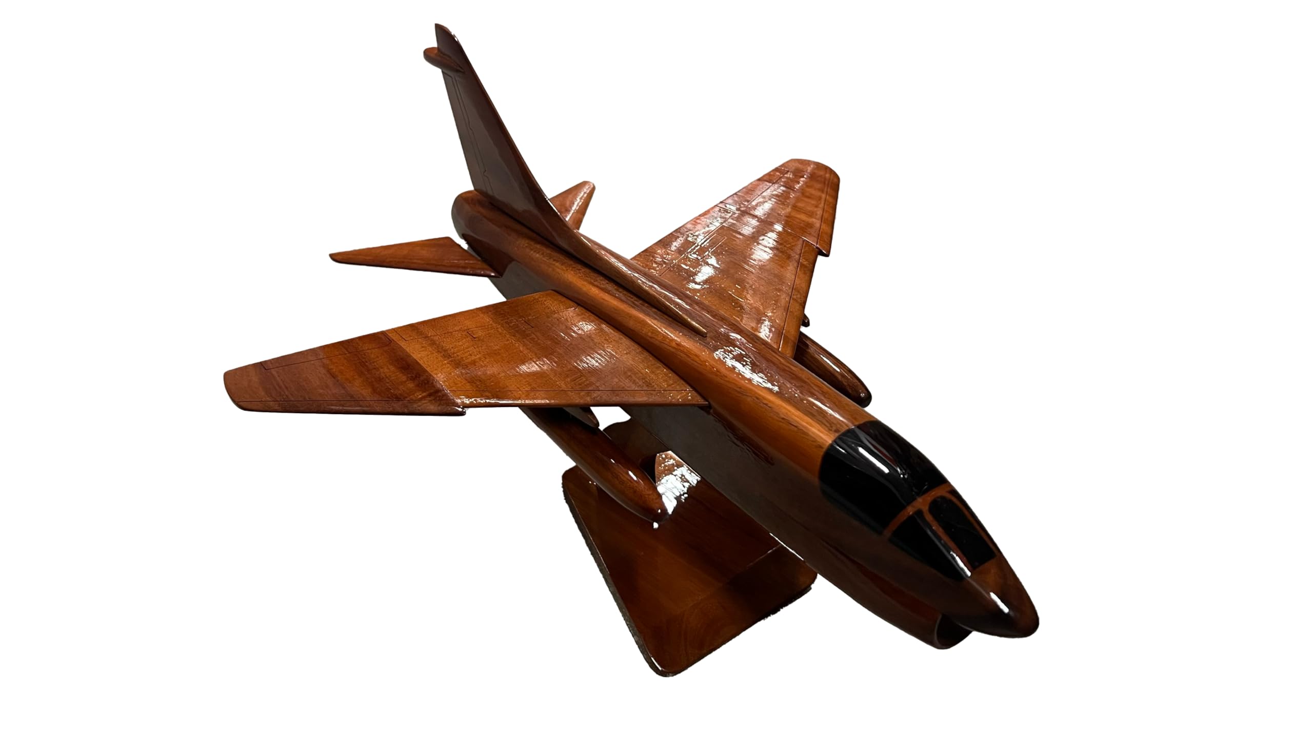 Tesaut A7 Corsair Mahogany Wood Desktop Airplane Model product image 1