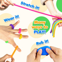 Textured fidget stones for classroom sensory play