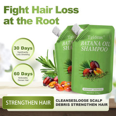 Two 500ml Tgideas Batana Oil Rosemary Shampoo bottles in package