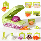 Thalirem 17-in-1 vegetable chopper with blades and container