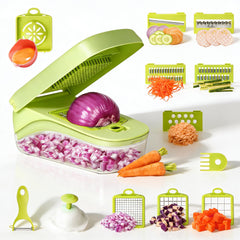 Thalirem 17-in-1 vegetable chopper with blades and container
