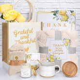 Thank You Gifts for Women gift box with blanket and mug
