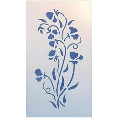 The Artful Stencil Sweet Pea Stencil Template 6x12 product image