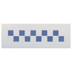 The Artful Stencil Checkerboard Border Stencil Template 8.5x1.7 inches