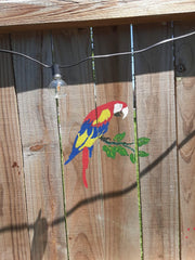 Parrot stencil template for DIY projects by The Artful Stencil