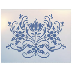 The Artful Stencil Rosemaling 16 stencil template 13.15 x 9.5 inches