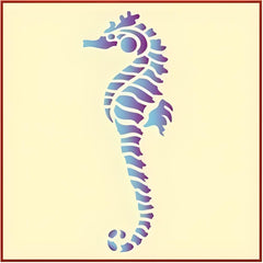 Seahorse stencil gradient overlay example