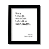 The Burnt Branch Sun Tzu The Art of War Floating Quote 8x10 acrylic