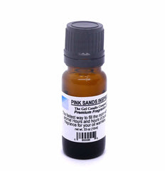 The Gel Candle Company fragrance oil pink sands 10ml bottle with dropper