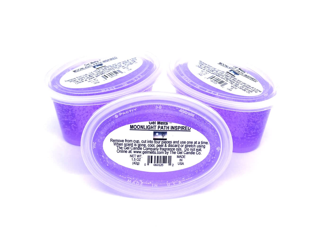 Moonlight Path inspired aroma gel melts by The Gel Candle Company 1.5 oz cup