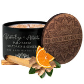 The Good Mantra Co Palo Santo smudge candle aroma