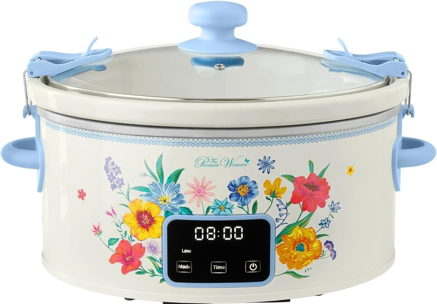 The Pioneers Woman slow cooker 6 Qt with Brilliant Blooms design