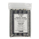The Sausage Maker cellulose sausage casings 23mm skinless, 5 strands per package