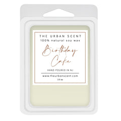 The Urban Scent Birthday Cake Wax Melts 2.5 oz clamshell with 6 cubes