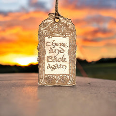 Ornament There and Back Again 2x4in Raw Wood Made in USA