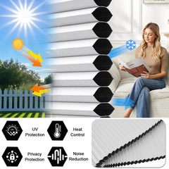 Thermal insulated window shade white 33x72 Changshade
