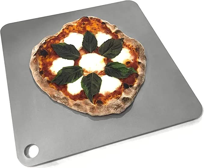 ThermiChef pizza steel 14x14 1/4 inch thick for ovens and grills