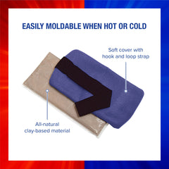 ThermiPaq hot cold pack applied to ankle for swelling relief