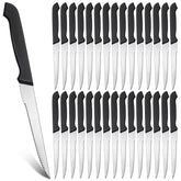Therwen serrated steak knife bulk pack with blades and handles