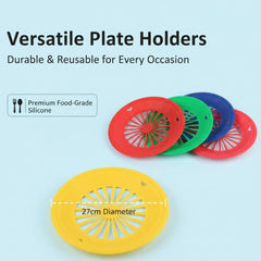 BPA-free thick plastic plate holders from AOTDAOU