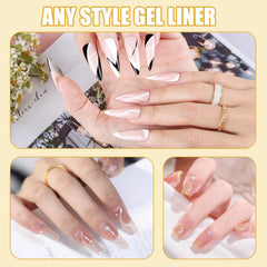 4 color gel liner set for DIY manicure at home