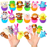 ThinkMax Easter eggs filled with finger puppets 12 color eggs