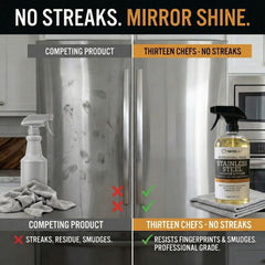 Fridge stainless steel cleaner Thirteen Chefs 16oz bottle