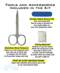 30 individual teeth to choose from in the kit
