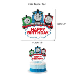 Big cake topper for Thomas Train birthday celebration