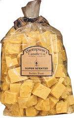 Thompson's Candle Co Butter Rum wax melts 32 oz in cellophane bag