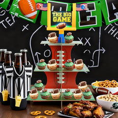 Three tier cupcake holder display for events