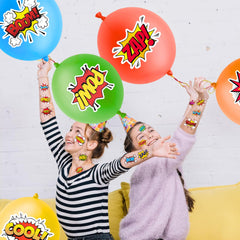 24 punch balloons 18-inch in red blue yellow green orange